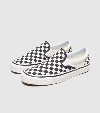 Botasky Vans Anaheim Slip-On Checkerboard Anaheim Slip-On Checkerboard - Panske Topanky Čierne | JPS